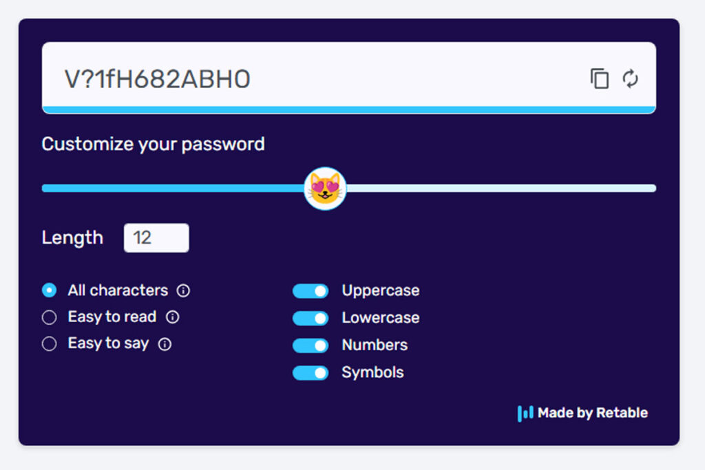 Repasswordgenerator - one of the best password generators to create unique and strong passwords