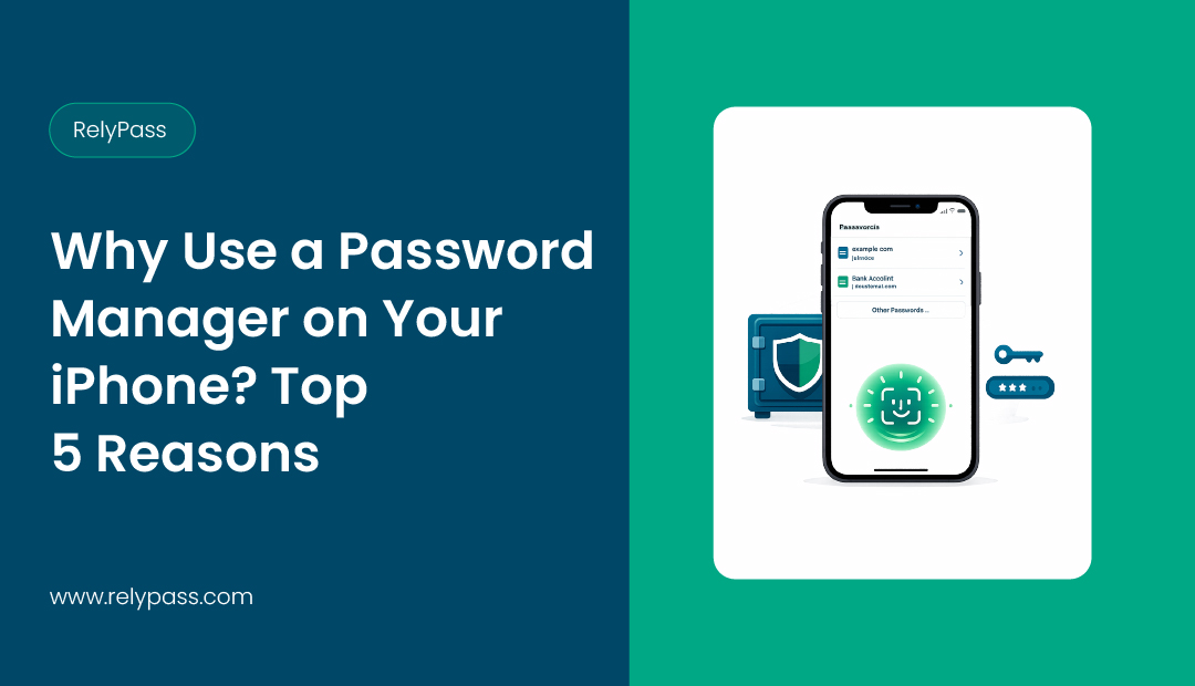 why use a password manager on iPhone - Relypass