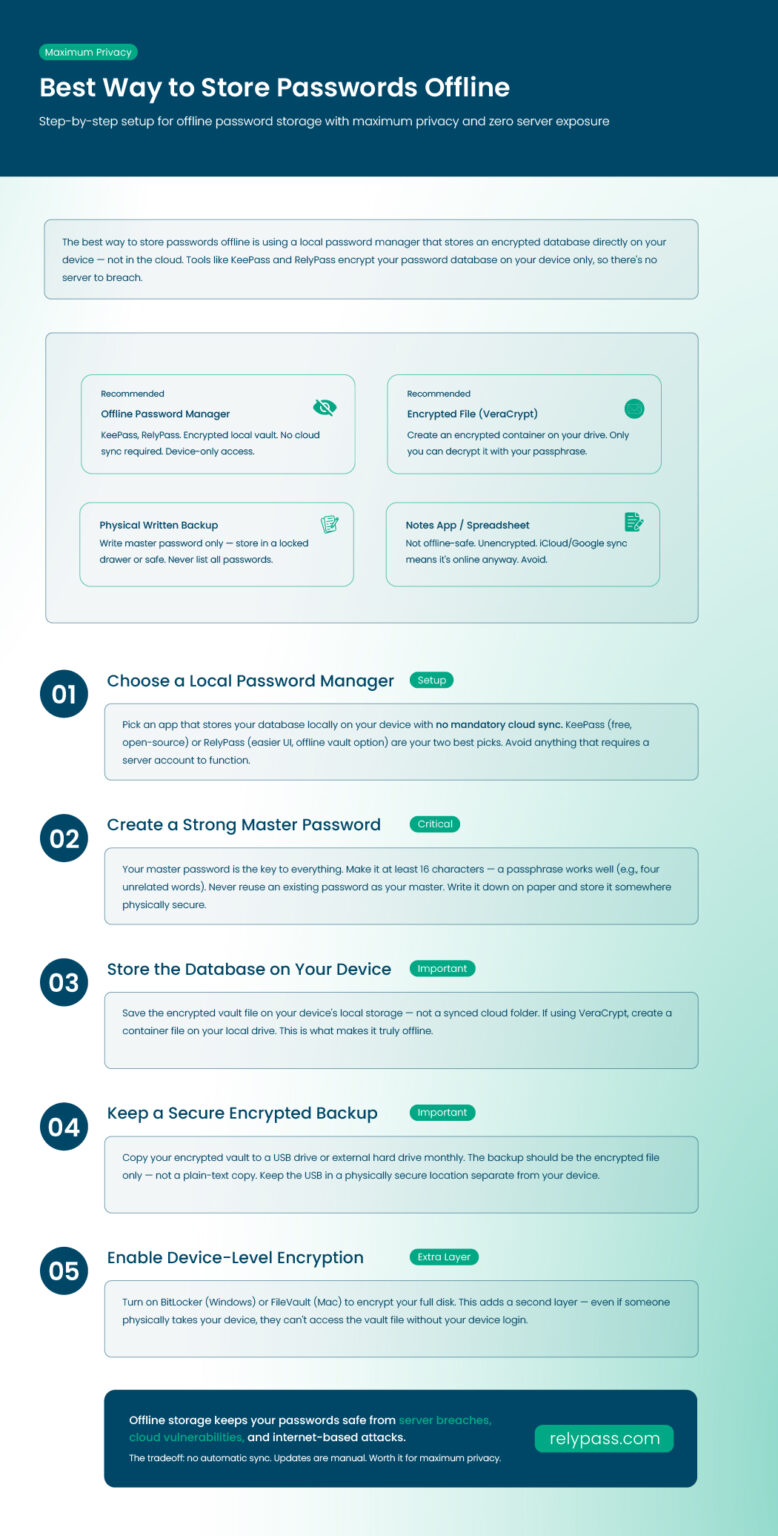 How to Store Passwords Safely: 5 Proven Ways - RelyPass