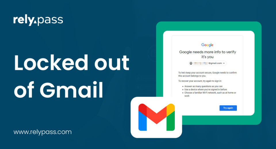 Illustration showing a Gmail account locked out message with login screen