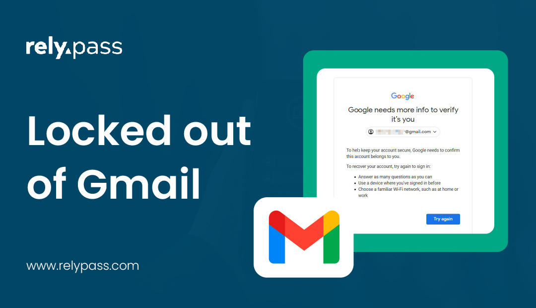 Illustration showing a Gmail account locked out message with login screen