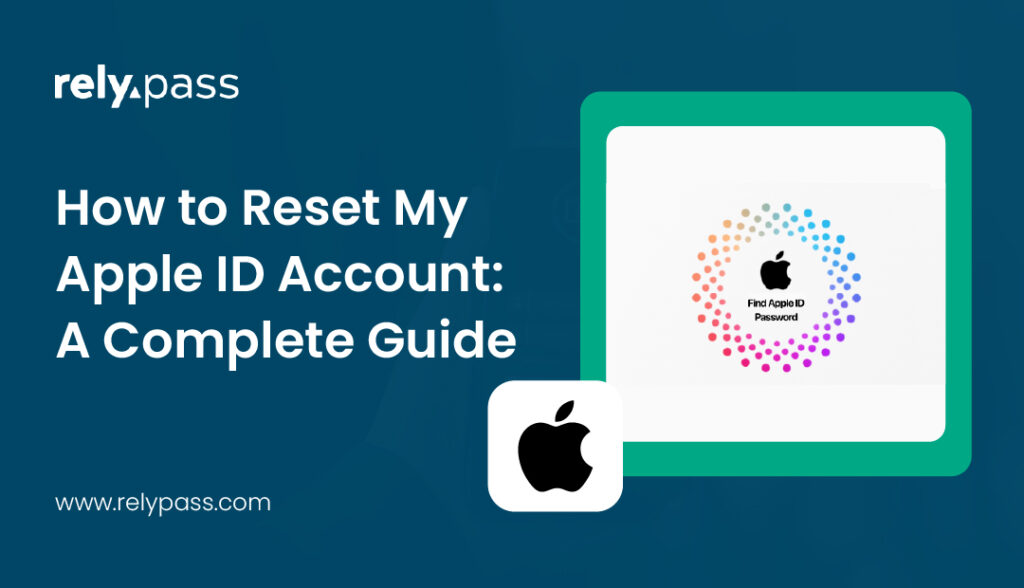 How to reset my Apple ID account guide showing Apple ID recovery and password reset process on iPhone
