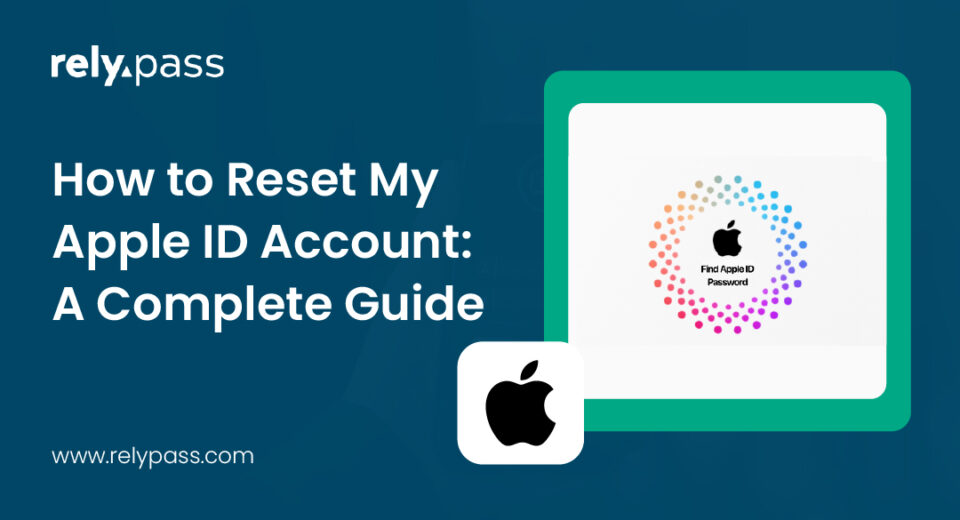 How to reset my Apple ID account guide showing Apple ID recovery and password reset process on iPhone